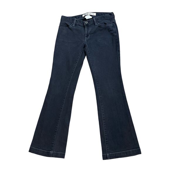 GAP Womens Size 1 Dark Gray Long and Lean Low Rise Boot Cut Jeans 28.5" Inseam - Picture 1 of 6